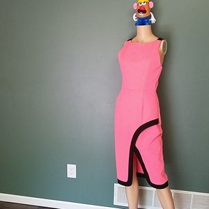 Sexy black halo cocktail dress